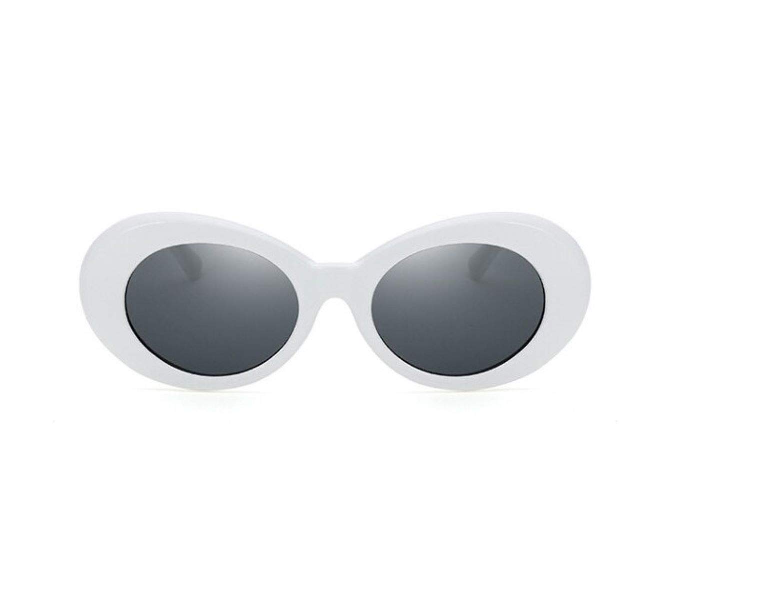 digital shoppy UV400 Retro Round Kurt Cobain Clout Goggles Unisex Sunglasses (684079104397; White; Grey)-picture-11