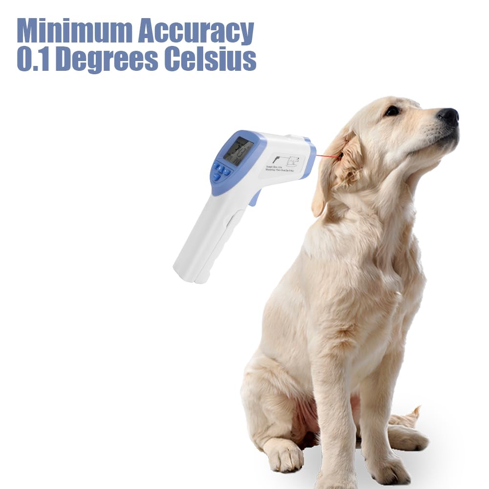 Termometro Veterinario, Display a LED Elettronico Per Animali da Compagnia Per Cani Termometro a Infrarossi Ad Alta Precisione Medicina Per La Salute del Bestiame Proteggi Bovini Pecore Maiale Cure Ca