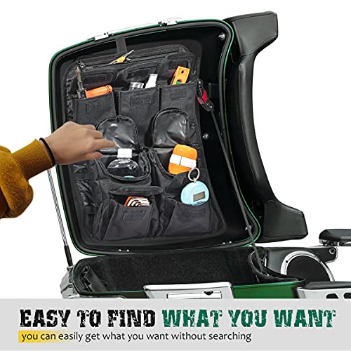 Organizador de Tapa Tour Pack para Alforjas Mofun Compatible con Harley Touring 1999-2013, Bolsa de Almacenaje de Equipaje para Motos miniatura 3