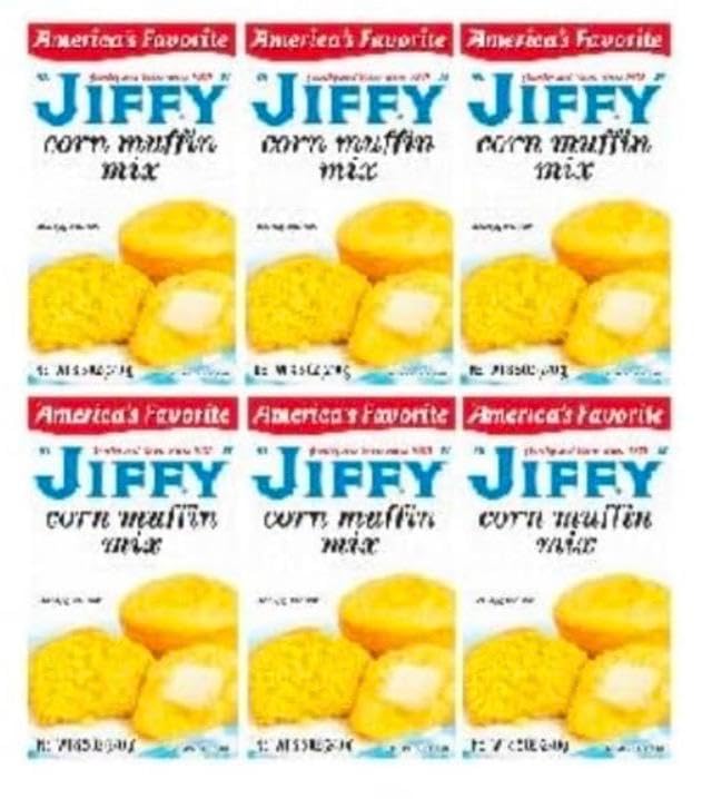 Corn Muffin Mix bakes into a delicious muffin or sweet cornbread (Pack Of 6 Boxes) 8.5 oz
