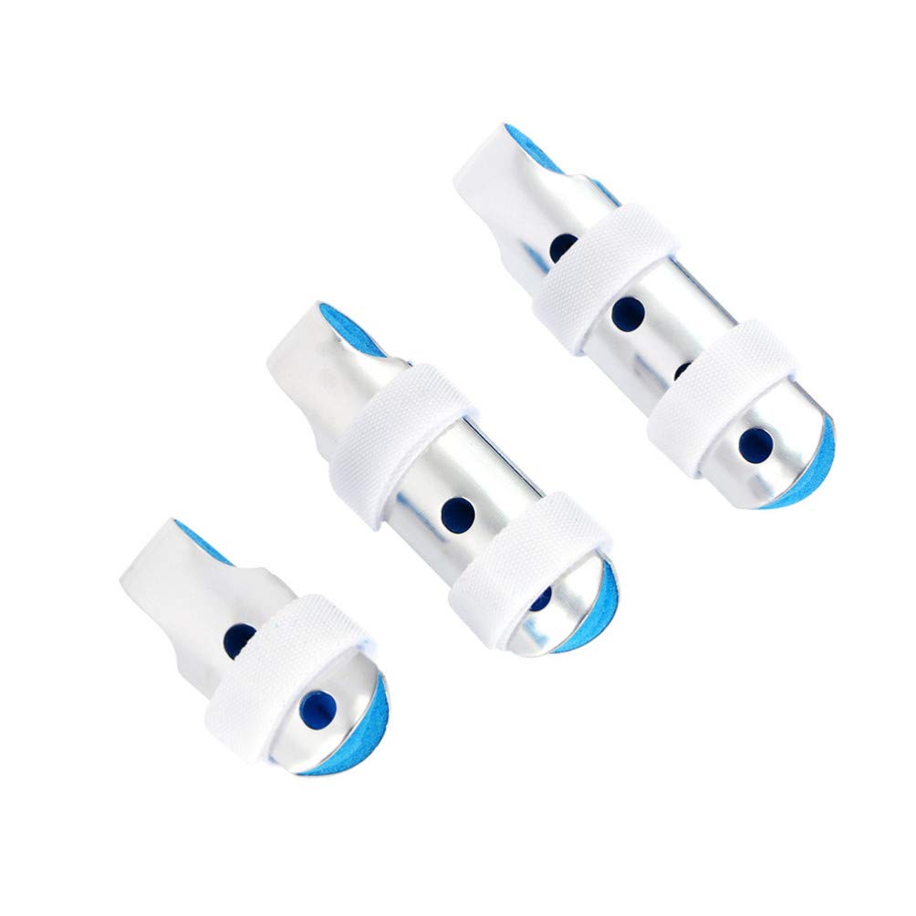 TOVINANNA Finger Splints, 3Pcs Finger Brace for Adults and Children, Finger Protectors Splint Kit for Broken Fingers Straightening, Knuckle Immobilization (3 Sizes)