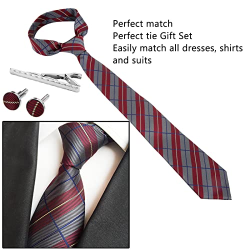 Set de corbatas clásicas para hombre con accesorios miniatura 3