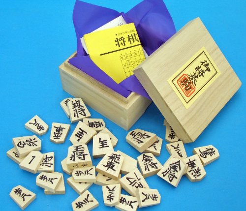 将棋セット 新桂10号折将棋盤セット 木製将棋駒白椿上彫 将碁屋