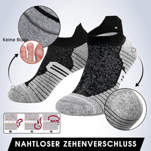 3 Pairs Ankle Compression Socks For Women Men Cushioned Running Trainer Socks Plantar Fasciitis Neuropathy Socks3