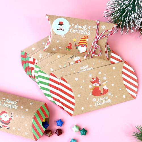 Confezione da 24 scatole regalo di Natale, per