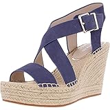 Kenneth Cole New York Women's Olivia Cross Wedged Heel, Lapis Blue, 8 M US