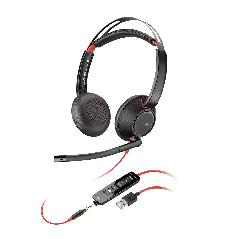 Amazon.co.jp: Poly(旧モデル) 有線ヘッドセット BlackWire 5220 USB-A 