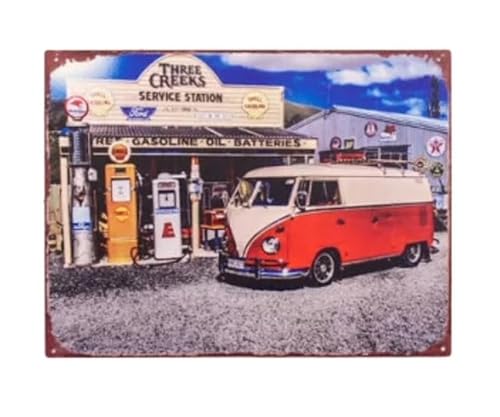 ハワイアン アルミ プレート ワーゲンバス オールド アンティークメタルプレート 壁掛け ウェルカムボード 車 ハワイ雑貨 ハワイインテリア ハワイアンインテリア サーフィン 西海岸 プレート アメリカン雑貨 カリフォルニア 西海岸インテリアのサムネイル