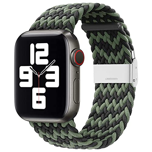 ANVEY Apple Watch バンド 44mm 40mm アップルウォッチ バンド 編組シングルターン編組ストラップ スポーツストラップと互換性があります Apple Watch Series 6/5/4/3/2/1/SE対応 38/40mm