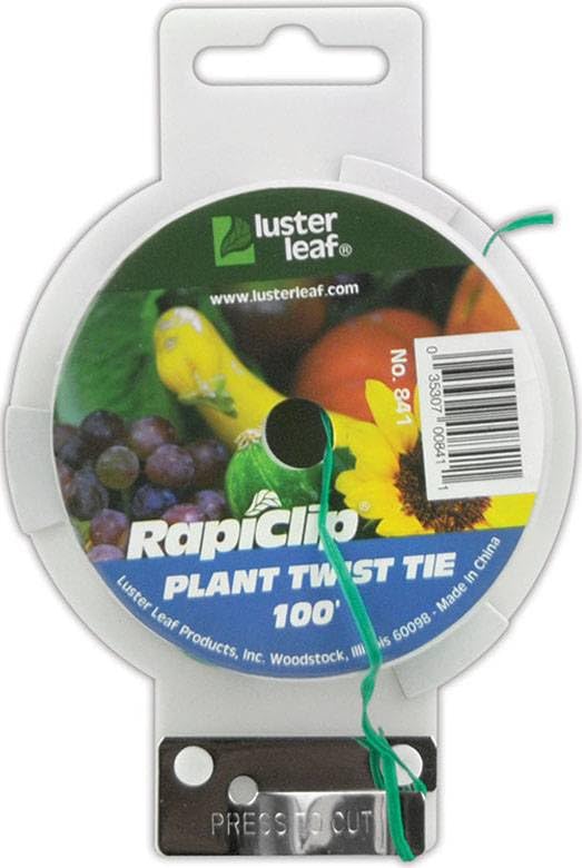 Plant TIE VNYL GRN 100'L
