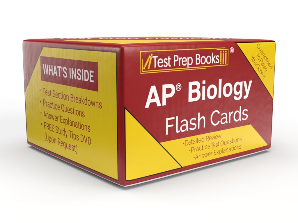 Amazon.com: AP Biology Prep Study Cards: AP Bio Test Prep 2023 and 2024  with Practice Test Questions for Review of The College Board AP Biology  Exam [Full Color Cards] : Test Prep