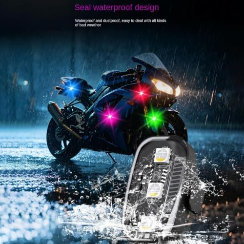 Luces LED para Ebikes 7 colores RGB con control remoto 5