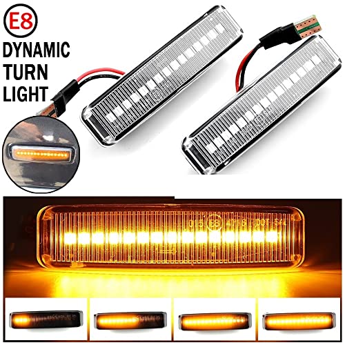 Luz secuencial E39 dynamic marker light led lateral amarillo intermitente tuning 12V 5