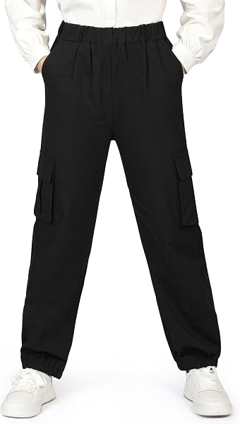 Pantaloni Jogging Cargo Ragazzo, Pantaloni Slim Cargo con Elastico in Vita Bambino, pantaloni da jogging per bambini,Pantaloni casual da ragazzo - 1