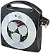 Price comparison product image Brennenstuhl Primera-Line 3-way socket cable box (10m extension cable, standing or flat use), small cable reel box with handle, cable colour: black