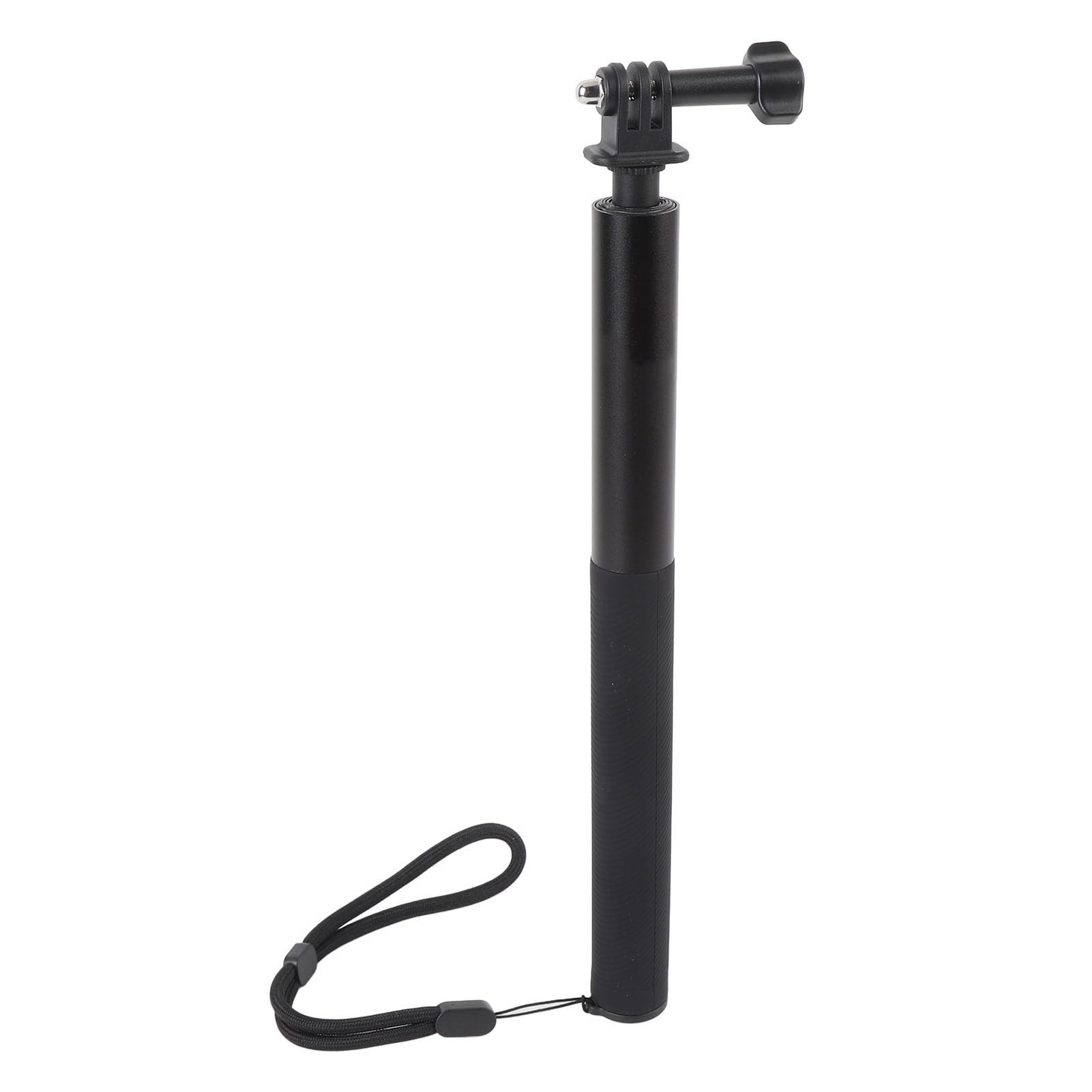 Selfie Stick Tripod, Extendable Invisible Selfie Stick with Ball Head Interface 1/4 Inch Screw, Anti Slip Grip, Adjustable Length, for Action Camera