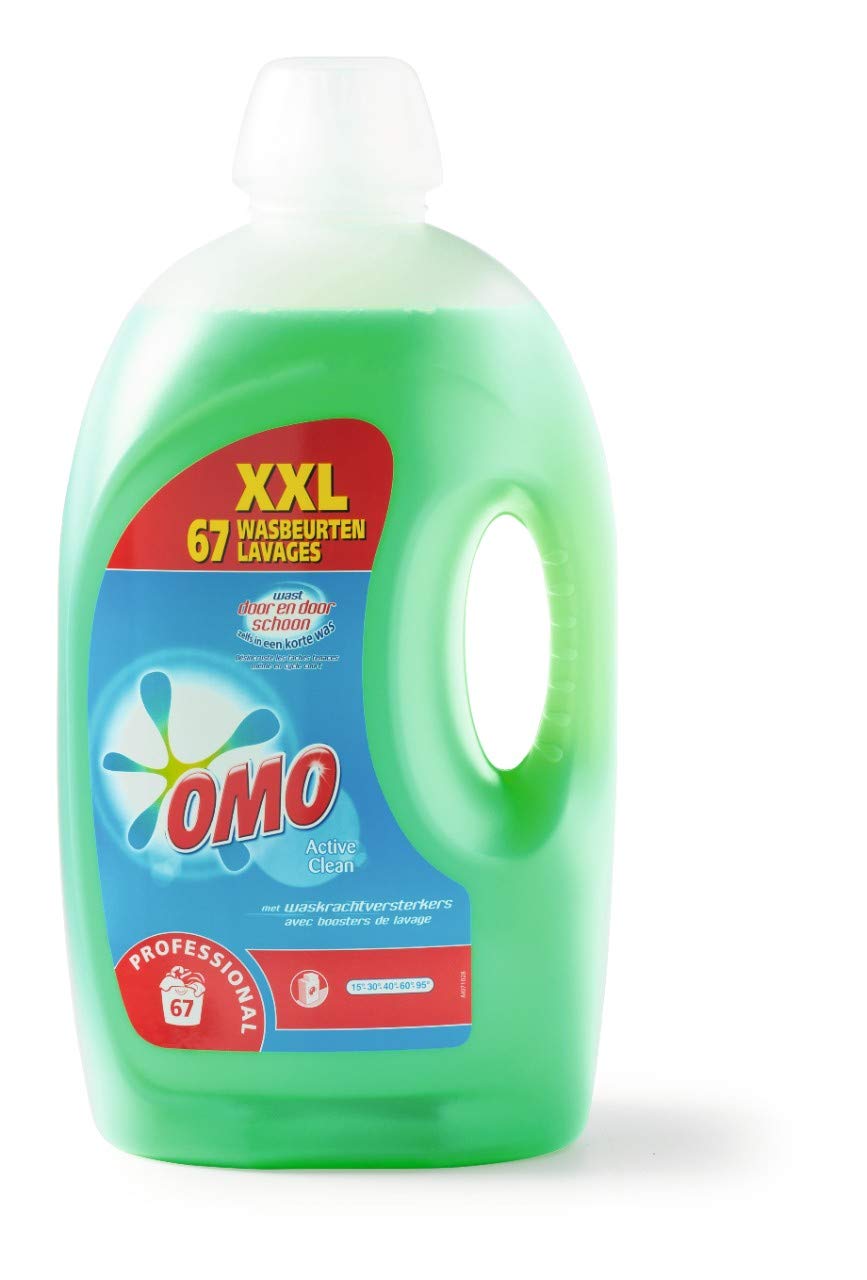 Omo Detergente professionale attivo bianco pulito – bottiglia da 5 litri