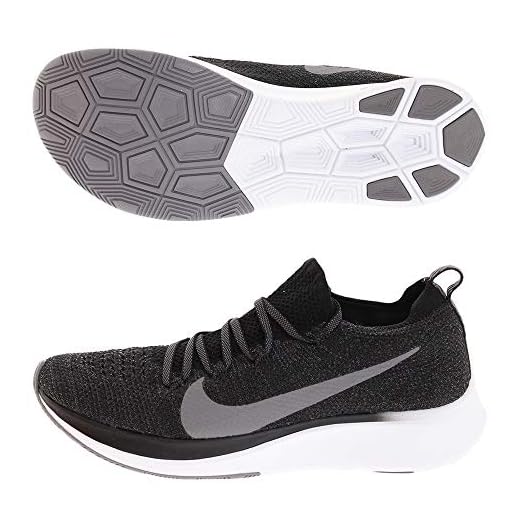 Nike W Zoom Fly Flyknit, Zapatillas de Deporte para Mujer, Multicolor (Black/Gunsmoke/White 081), 38.5 EU