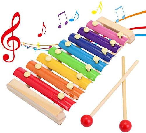 VVRB TS Colorati Strumento Xilofono, Melodia Musicale per Bambini ，Xilofono per Bambini Giocattoli Musicali per Bambini Xilofono a Percussione Giocattoli Musicali per Bambino delle Ragazze dei Ragazzi