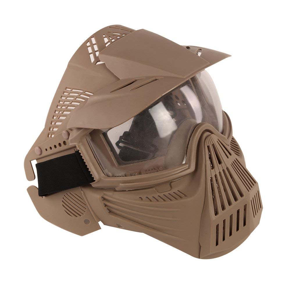 Tactical Paintball Mask, Airsoft Mask, Full Face Protective Mask With Goggles, Suitable For CS Game Paintball Shooting And Other Outdoor Activities