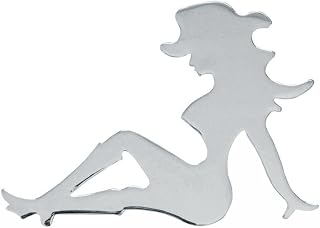GG Grand General 90013 Chrome 'Cowgirl with Boots' Mud Flap Cut-Out