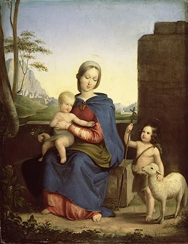Toile Sainte Famille peinture murale abstraite salon 60x90cm