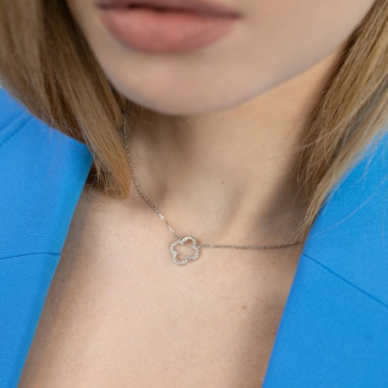 Image of 925 Sterling Silver Pendant Necklace Charm for Women | Elegant Minimalist Pendant | Hypoallergenic, Lightweight | Everyday Wear | Birthday, Anniversary & Gift for Her
