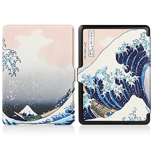HoYiXi Custodia per Kindle Paperwhite 6.8" 11a Generazione 2021 e Kindle Paperwhite Signature Edition 2021 Slim Custodia Cover in Pelle con Auto Sonno / Risvegliare - onda - Image 8