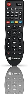 QUEST Smart Sat Universal Remote Control – Bluetooth Remote for IPTV, Satellite & Smart TVs, Easy Setup, Multi-Device, Ergonomic Black
