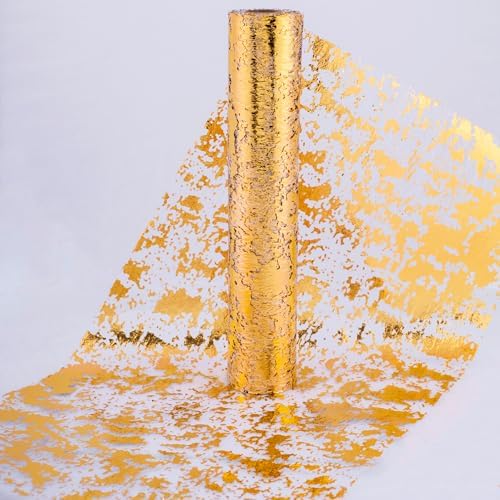 Bloss Gold Table Runner 11x 590 Inch Sparkly Gold Party Decorations, Sequin Tables Decor for Wedding, Thanksgiving, Christmas, Birthday, New Years
