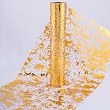 Bloss Gold Table Runner 11x 118 Inch Gold Party Decorations , Sequin Tables Decor for Wedding, Thanksgiving, Christmas, Birthday,New Years