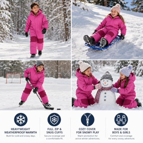 Image of Arctic Hero Kids Snow Suit Waterproof Insulated One Piece Coveralls (2T-14)