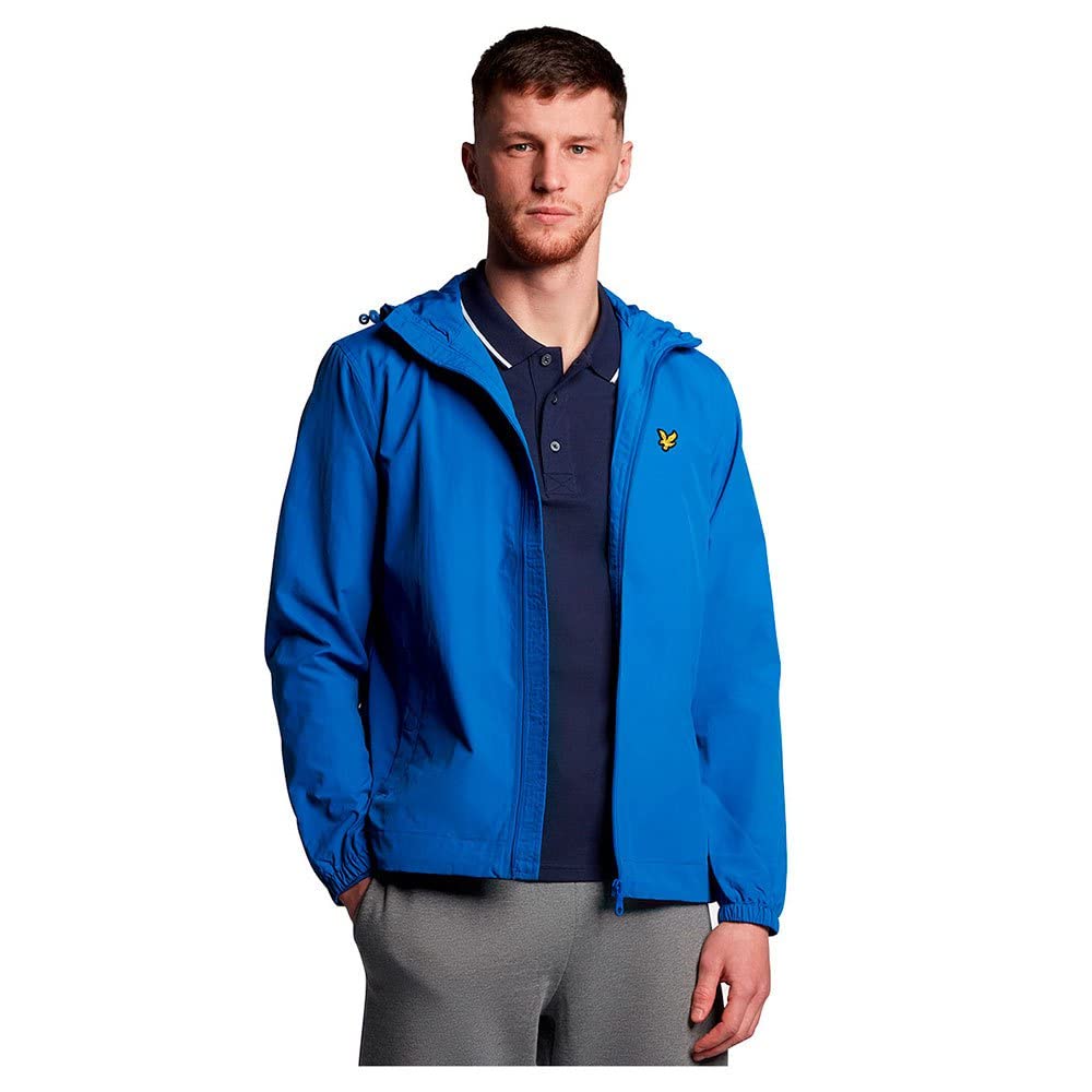 Lyle & Scott Mens And Zip Through Jacket Bright Blue XXL