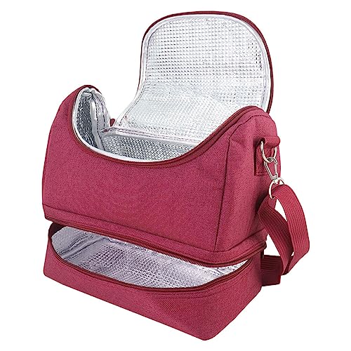 Bolsa Termica com 2 Compartilhamentos para Marmita Jacki Design (Pink)