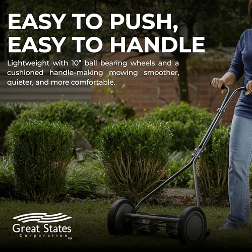 Image of Great States 415-16 16-Inch Reel Lawn Mower with T-Style Handle