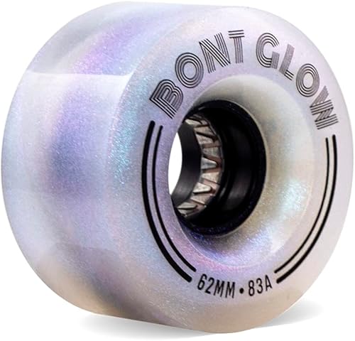 Miniatura 12 de Bont Ruedas de patinaje LED para exteriores con luz brillante, 2.441 x 1.378 in, 83 A, paquete de 4, para patinaje de calle y recreativo