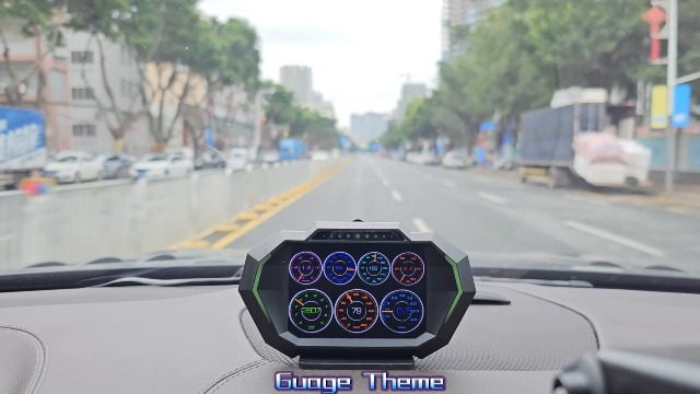 MAIMEIMI OBD2 Head Up Display Navigation HUD Mirror – GPS Projection Speedometer With Alarm, Black