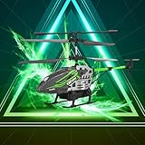 【Anti-Stuck Protection】Wenn der Hubschrauber durch das Windblatt blockiert wird oder auf ein Hindernis im Flug trifft, wird das System automatisch den Strom abschalten und der Hubschrauber kann sofort aufhören zu fliegen, effektiv die Gefahr durch Kollision zu vermeiden und eine solide Garantie für die Flugsicherheit zu bieten.Ob zu Hause im Wohnzimmer oder draußen im Freien, er kann Kindern großen Spaß bringen.
