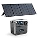 BLUETTI Solargenerator AC200P mit 1 x PV350 Solarpanel, 2000Wh/2000W LiFePO4 Tragbare Powerstation Stromaggregat, 350W Solarmodule für Notstromversorgung Camping, Wohnwagen, Stromausfall