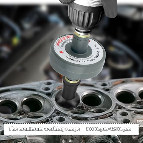 Image of Salior Valve Lapping Tool Kit with 5 Suction Cup Adapters,Durable Valve Lapping Kit with Maximum Working Ranges of 1000rpm to 1250rpm,Valve Grinding Tool for Valve Maintenance Repair Tool
