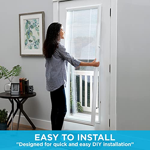ODL Add On Blinds for Raised Frame Doors - Home Improvement - Easy to Install, Use and Maintain - Innovative Window Shades Behind The Tempered Safety Glass Panels (24" x 66")