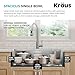 KRAUS Fairlane 33-inch Undermount Single Bowl 18-Gauge Stainless Steel Kitchen Sink, KHU640-33
