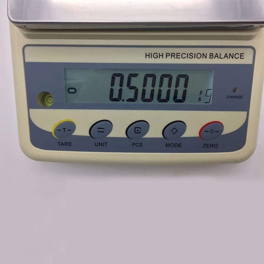 Básculas electrónicas Balanza electrónica analítica de alta precisión Básculas de joyería Básculas digitales de laboratorio Báscula de pesaje de precisión de cocina 0,1 g Calibrada y lista(3