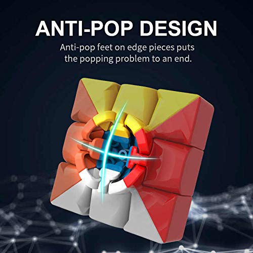Image of D ETERNAL MoYu MFJS MeiLong 3C Cube 3x3 High Speed Stickerless Magic Puzzle Cube 3by 3,14+ years