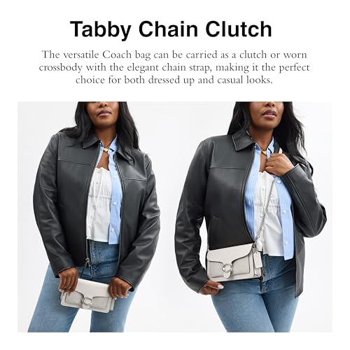 Coated Canvas Signature Tabby Chain Clutch2