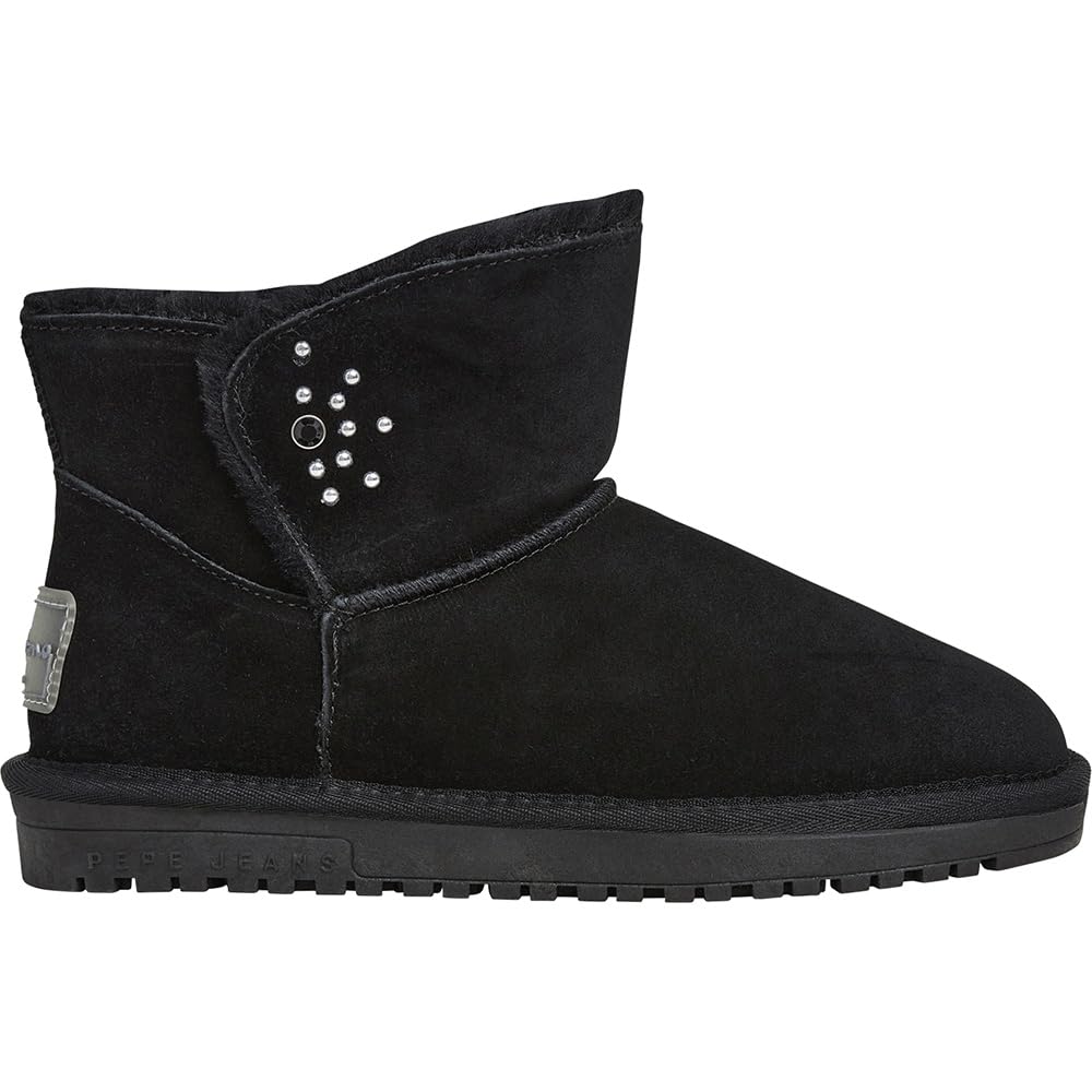 Pepe Jeans Women's DISS Urban W Boots, Black (Black), 4 UK