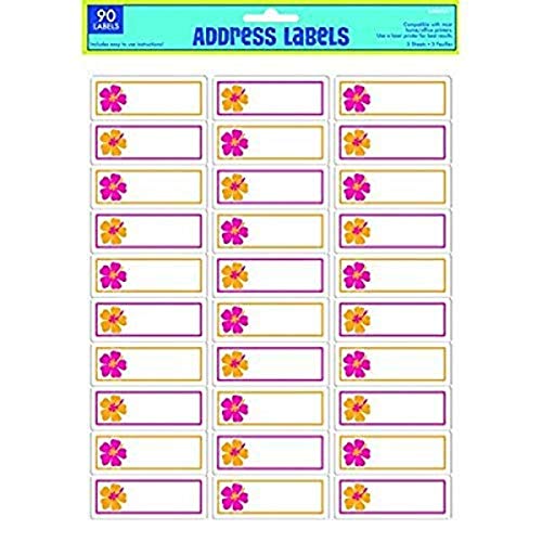 Étiquettes d'adresse Amscan pour vos invitations de barbecue et soirées de vacances