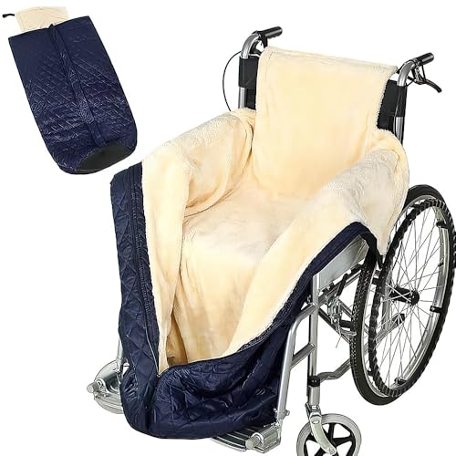 Dhqkqg Rollstuhldecke Winter Winddichte Wärme Rollstuhl Decke Beindecke Schoßdecken für ältere Menschen Winter Rollstuhl Schlupfsack Erwachsene Winddichte Decke Universelle Passform