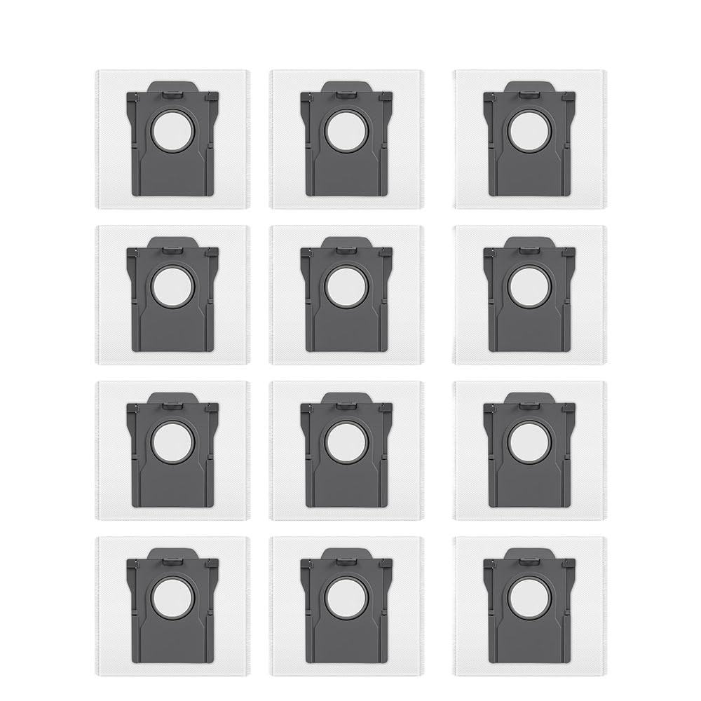 Compatible para Midea Kit Completo Consumibles Robot V12 Pro | Cepillos, Filtro Y Paños Para Recambio Diario(12PCS Dust Bag)