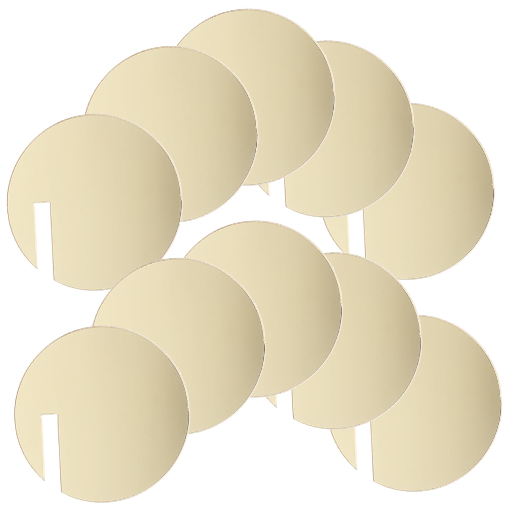 JECOMPRIS 30pcs Acrylic Circle Drink Tags Blank Drink Markers for Parties Weddings Cocktail Gatherings Stylish and Convenient